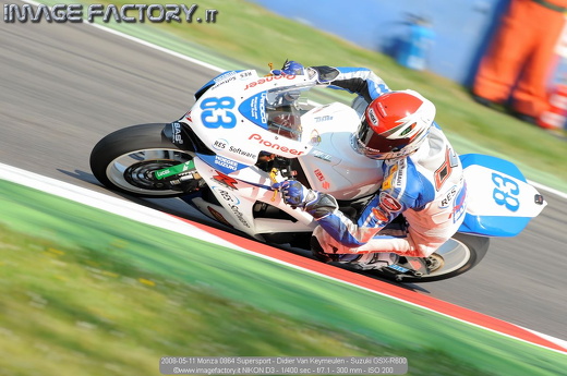 2008-05-11 Monza 0864 Supersport - Didier Van Keymeulen - Suzuki GSX-R600